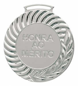 Medalha redonda Ref. 086 - diâmetro 79mm - ouro/prata/bronze