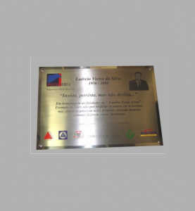 Placas Inaugurais - Placa em Aço